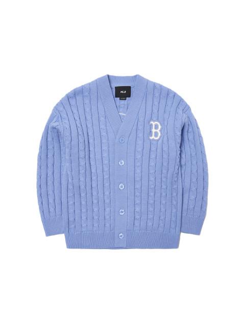 베이직 빅로고 케이블 가디건 B (L.Violet)