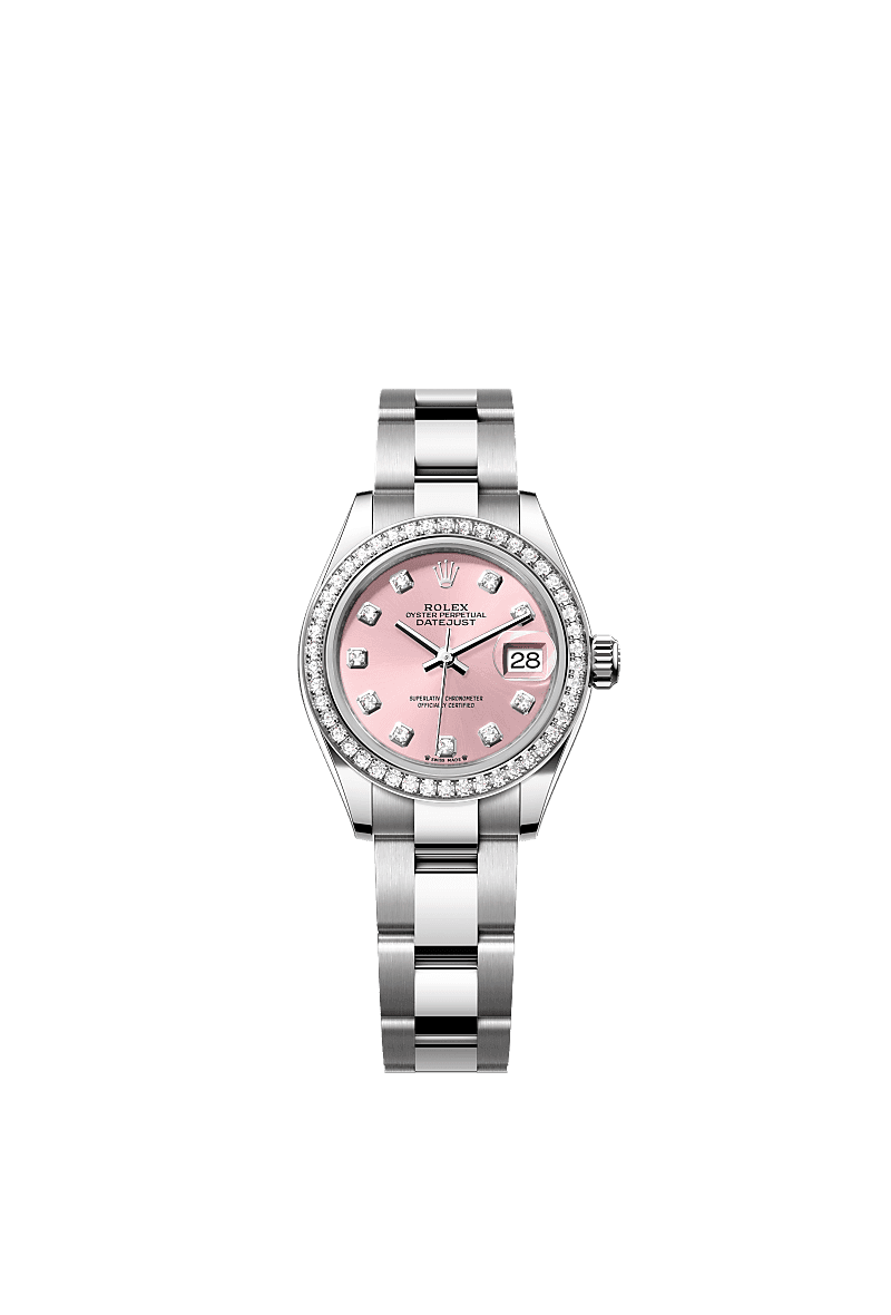 롤렉스 Lady-Datejust 시계: 오이스터스틸과 화이트 골드 - m279384rbr-0004