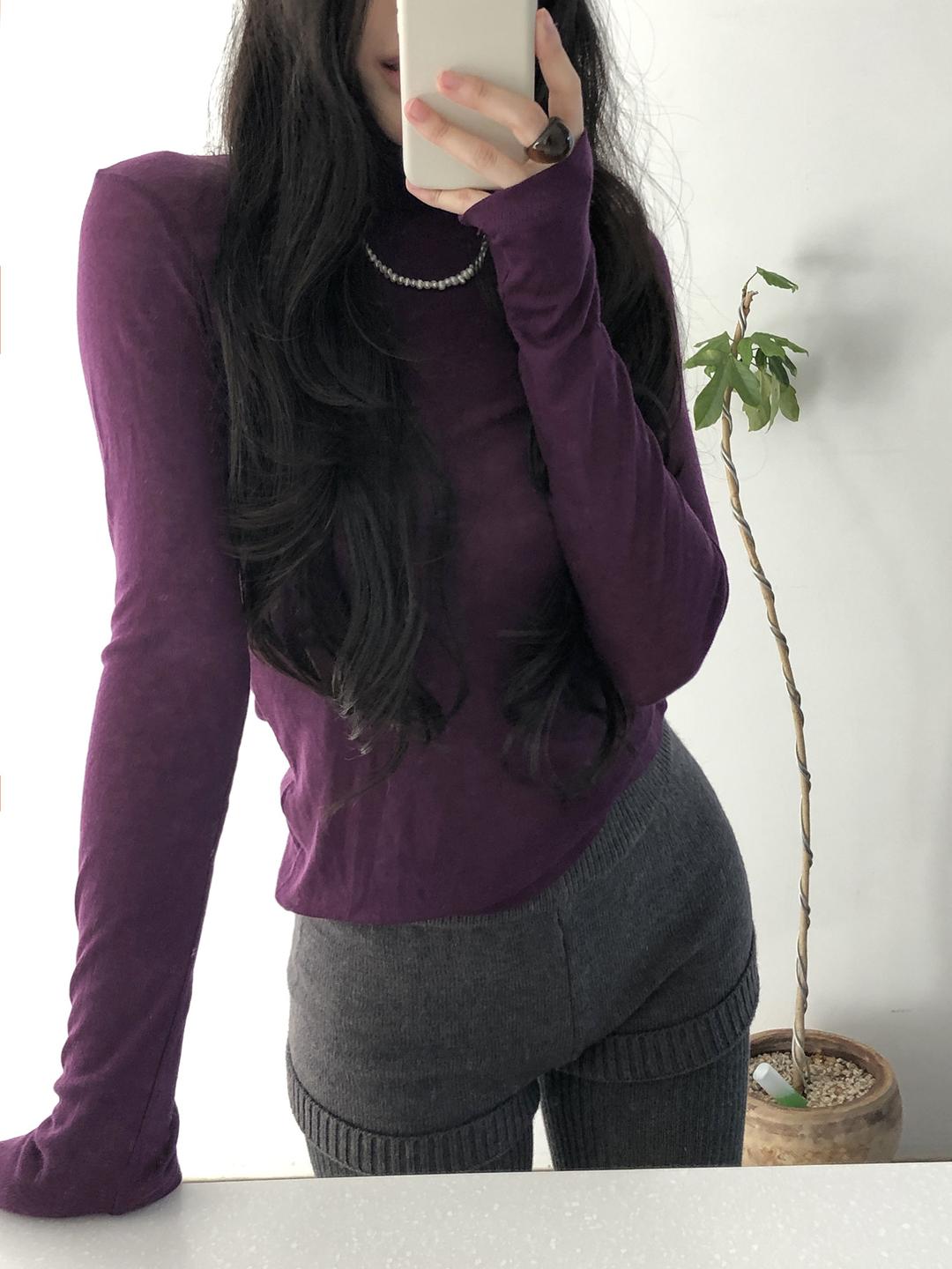 Sheer Wool Turtleneck (9color)