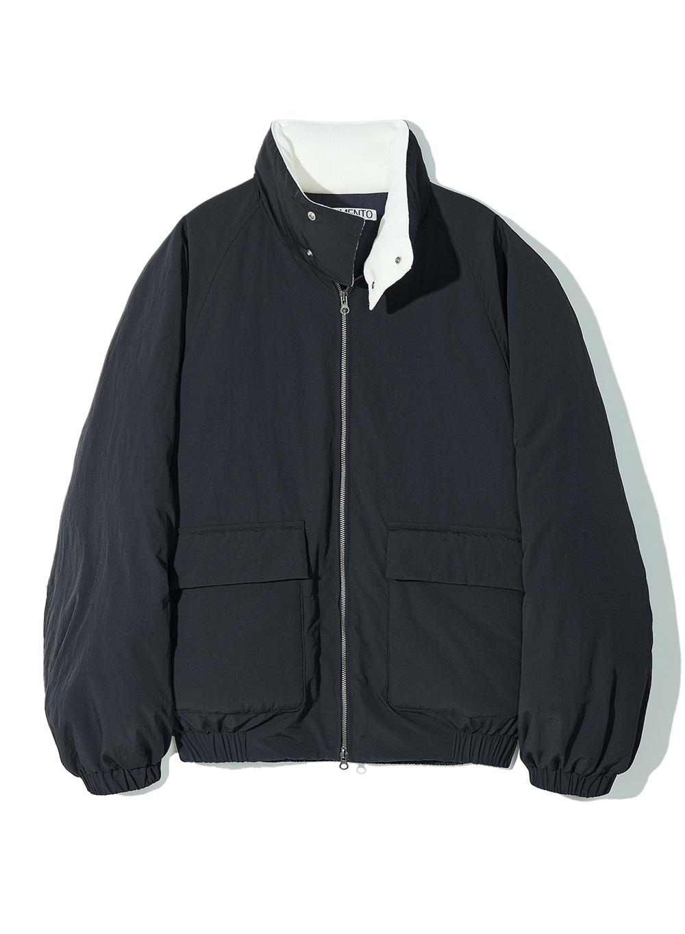 Neck Warmer Puffer Blouson_Navy