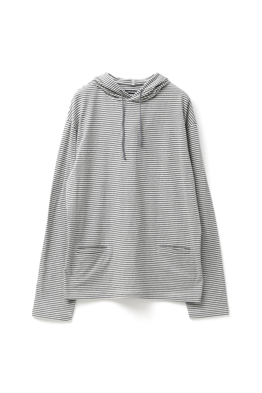 Stripe Hoodie Grey