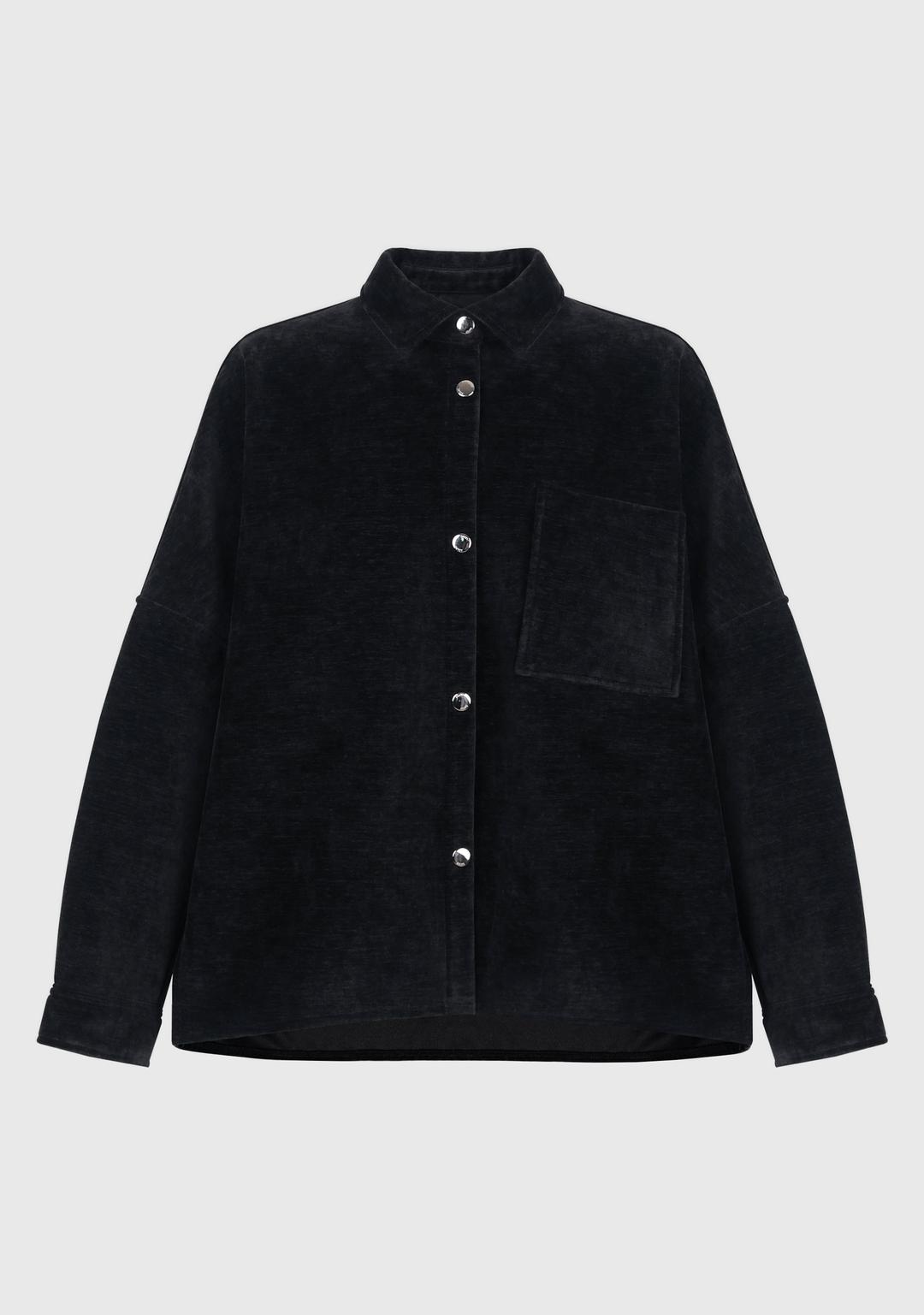4th) Stella Velvet Shirt Jacket