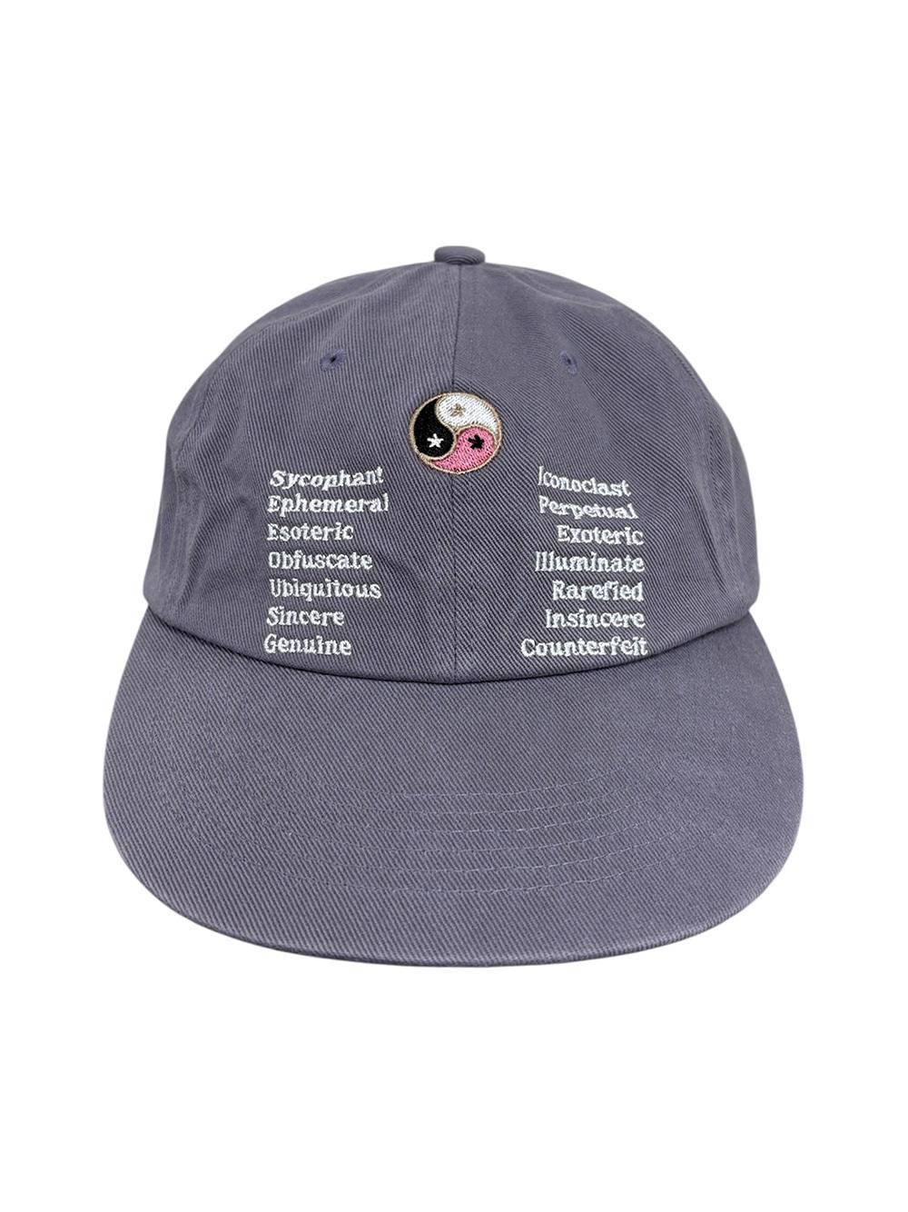 Yin Yang Washed Cap Purple
