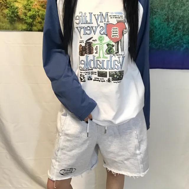 [🚀빠른배송/신상/자체제작]나그랑 My Life 오버핏 블루긴팔티