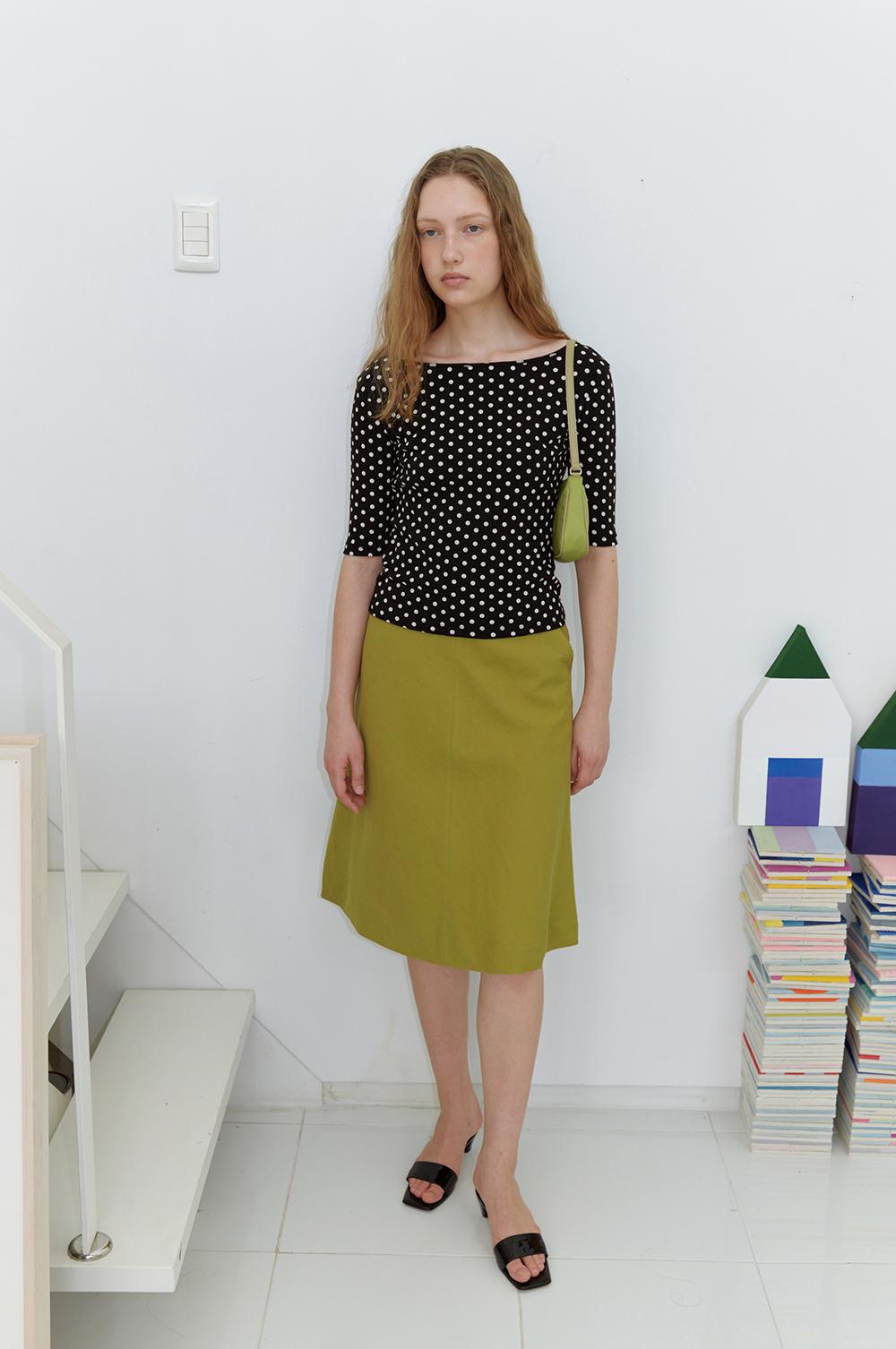 Polka Dot Top in Black