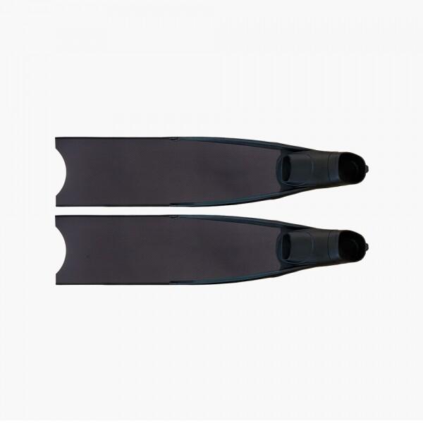 100% 퓨어카본 바이핀 롱윙 블랙 풋포켓, 100% Carbon Bi-Fins Long Wings Black Foot Pockets
