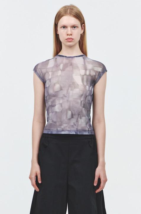 Charcoal Pebble  in the Pond Mesh Tee (Restocked)