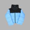 HEART STITCHED PUFFER DOWN JACKET (SKY BLUE)