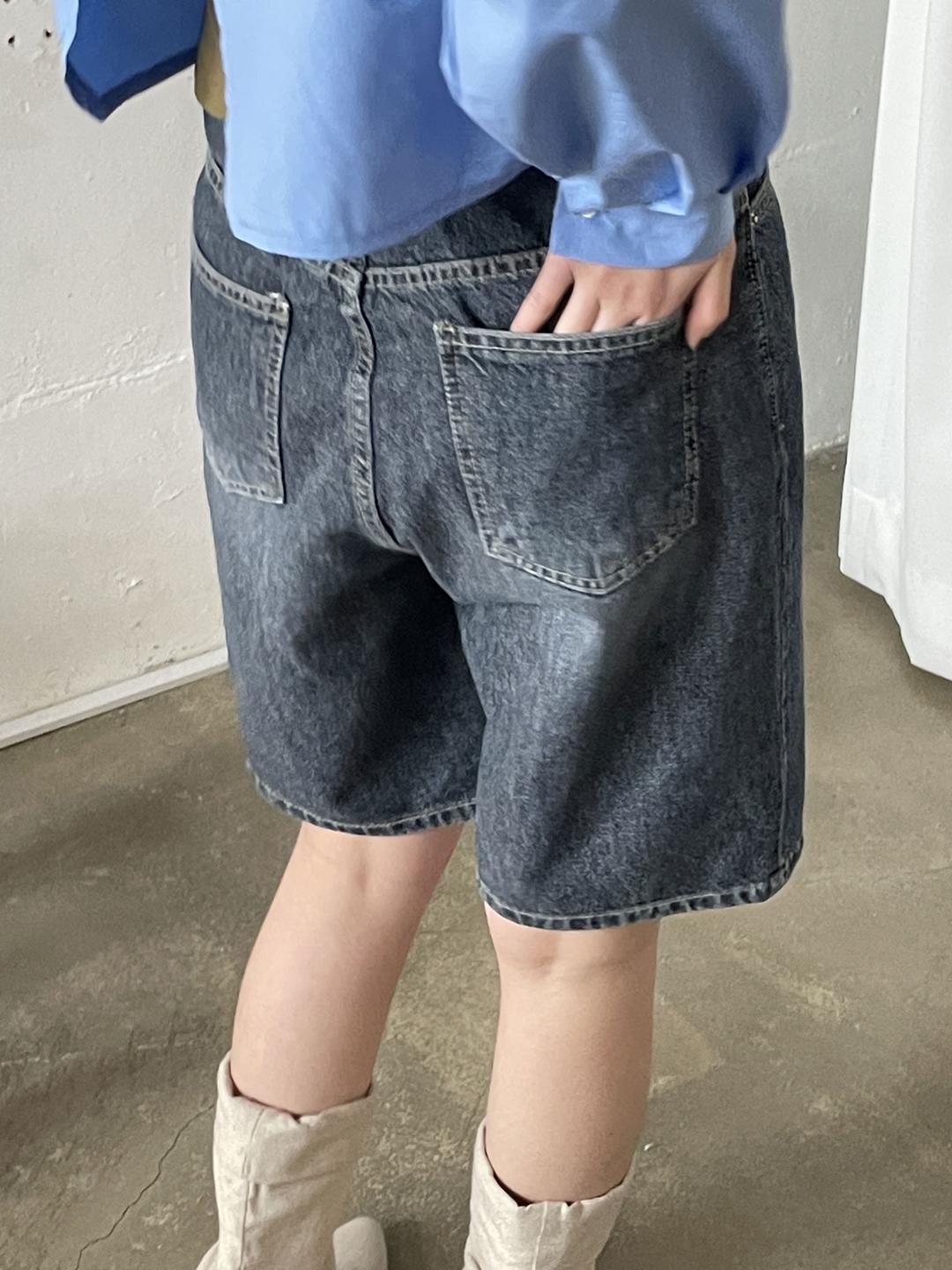 12 denim wide shorts