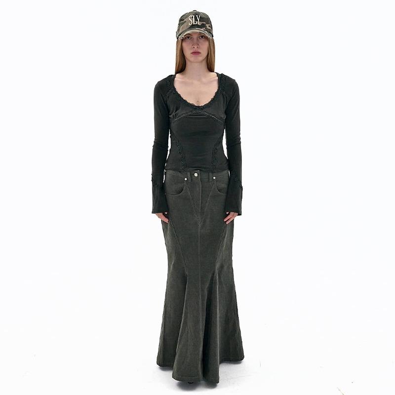 [10/04 순차출고] MERMAID CARGO SKIRT (VINTAGE KHAKI)