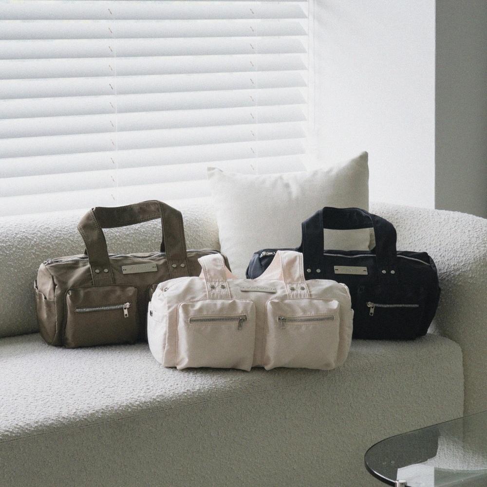 NYLON POCKET DUFFLE BAG (3color)