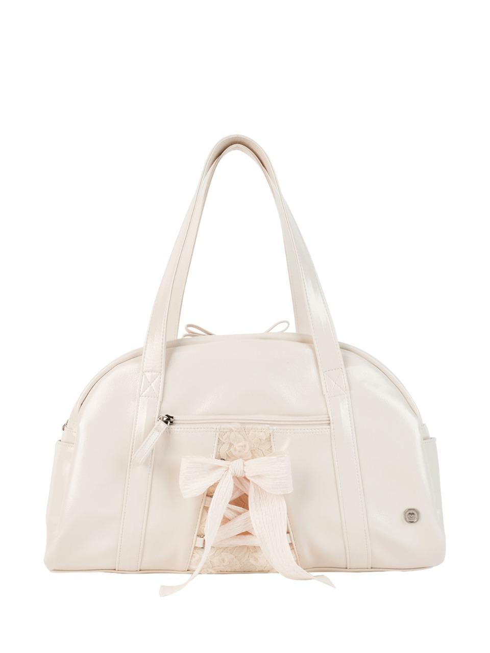 Daily ribbon gym bag_cream