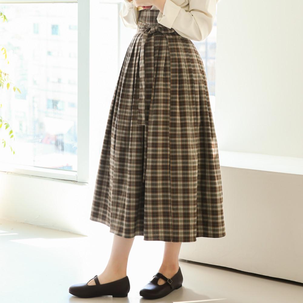 생활한복 허리치마 허쉬 체크