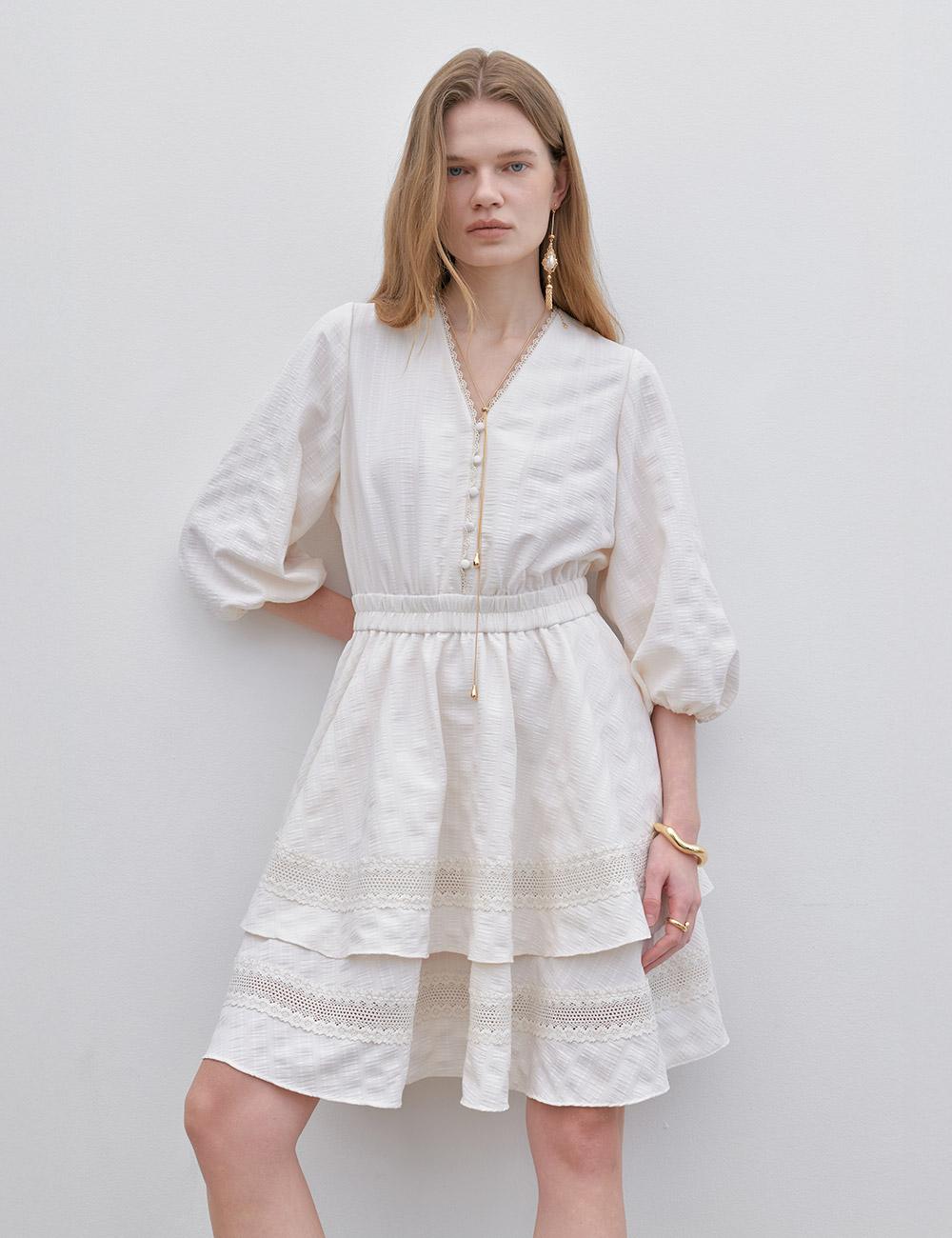 Alice Dress (Peach Cream)