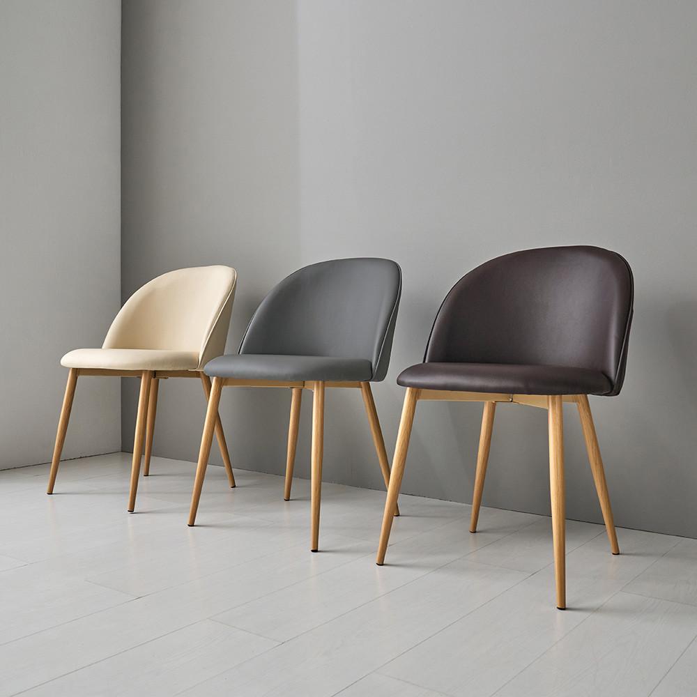 [1+1] 피카소 신디체어 가죽 카페 주방 주방 업소용 다이닝의자