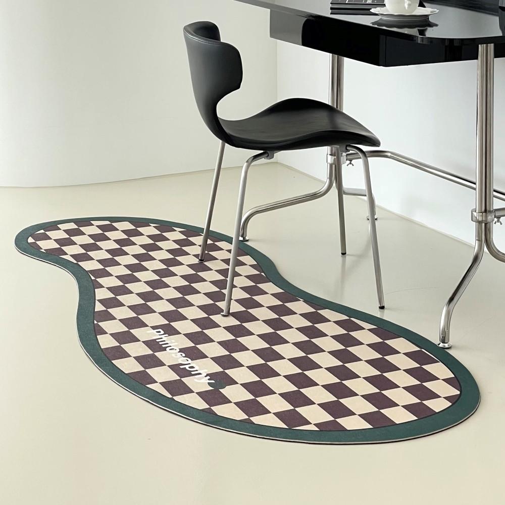 헤이라라 피넛 체커보드 방수 러그 먼지없는 최고급 디자인러그