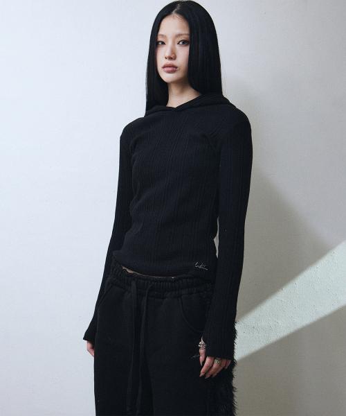 슬림 립 후드 (블랙)