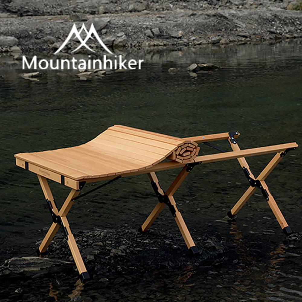 마운틴하이커 캠핑 우드롤 테이블