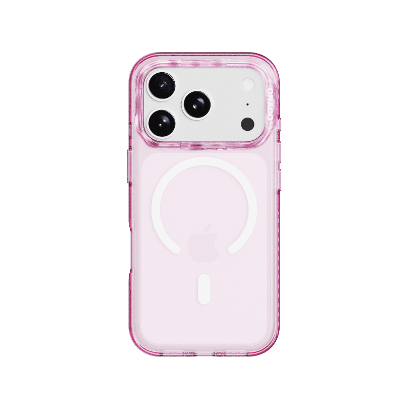 MAGSAFE LAYERS FRAME CASE - CLEAR PINK