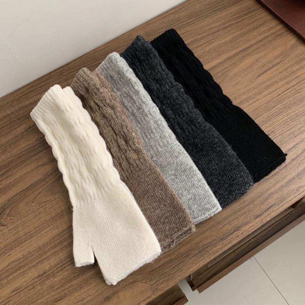 울 니트 롱 팔토시 핸드워머 암워머 장갑