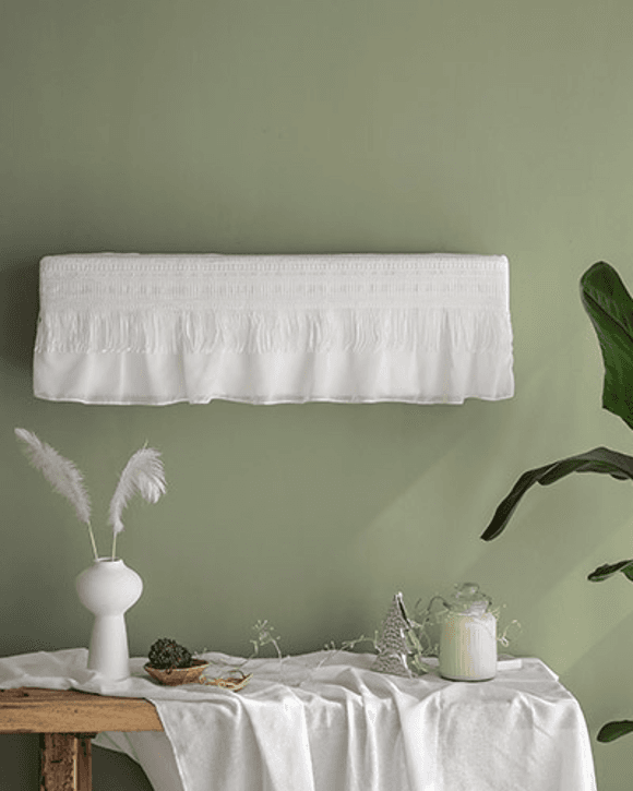 프리미엄 레이스 벽걸이 에어컨커버 릴리