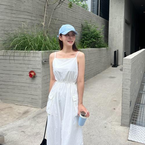 크리미 나시 카고 롱 원피스