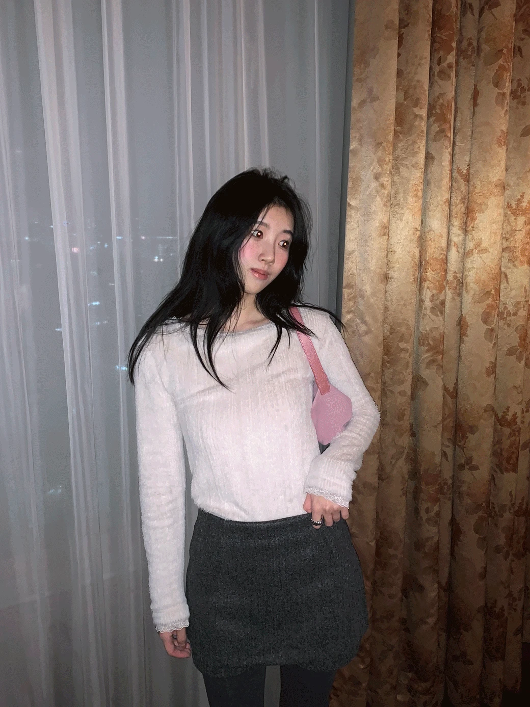 DV. Holiday Lace Fur Tee