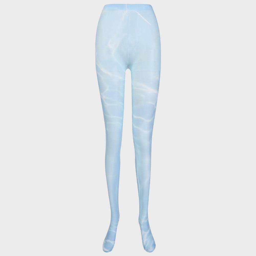 [EIREVE] Seasonless GRAPHIC TIGHTS (GENTLE WAVES) - GENTLE WAVES / ONE SIZE