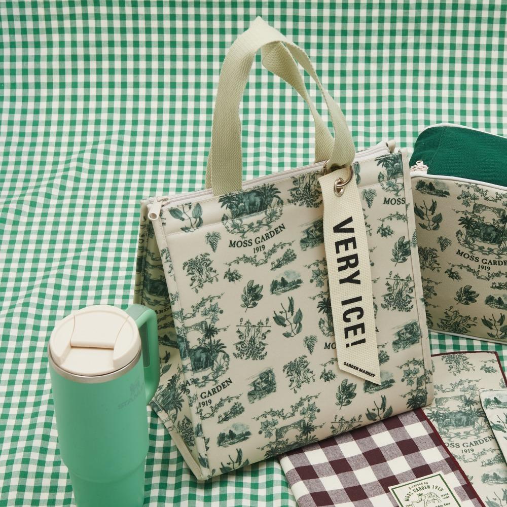 코팅 방수 보온보냉백(그린)