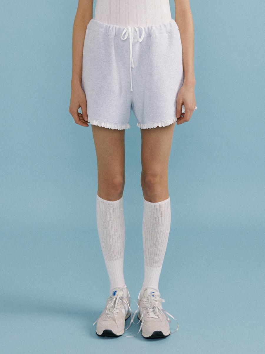 Flower Ruffle Lace Shorts (Melange-gray) 03/11 출고