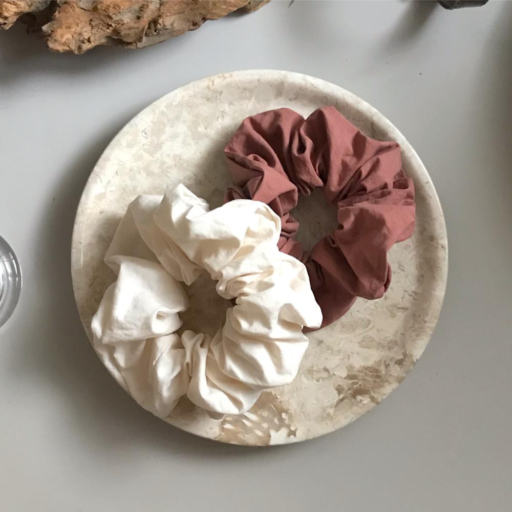 oar shirts scrunchies [2colors] / 셔츠 헤어곱창