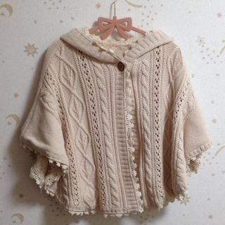 earth＊春 レース＆ニットポンチョ