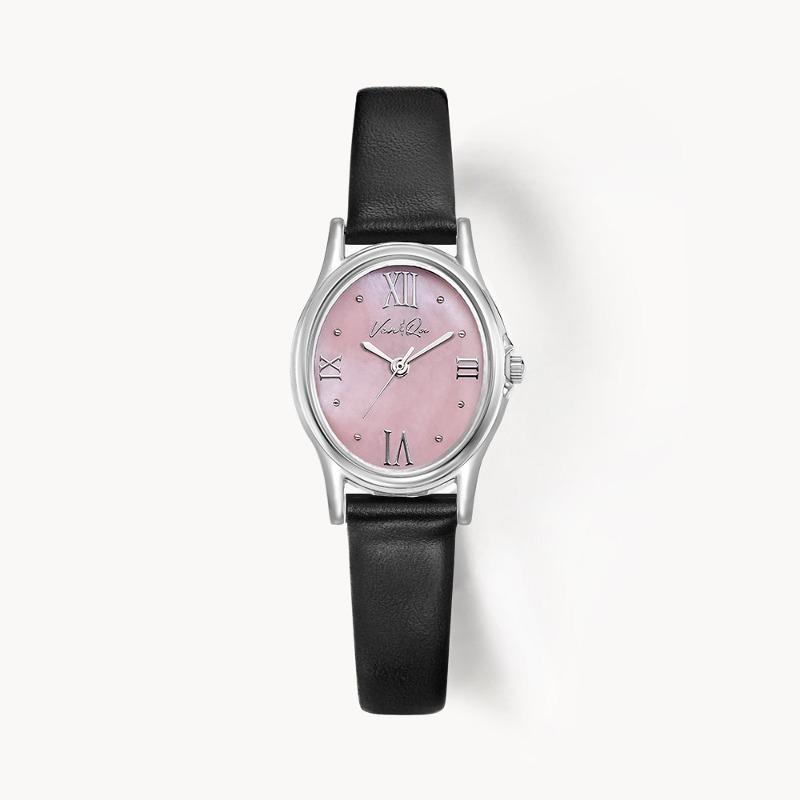 벤앤쿠 Gem-Silver/Rose (Black leather)