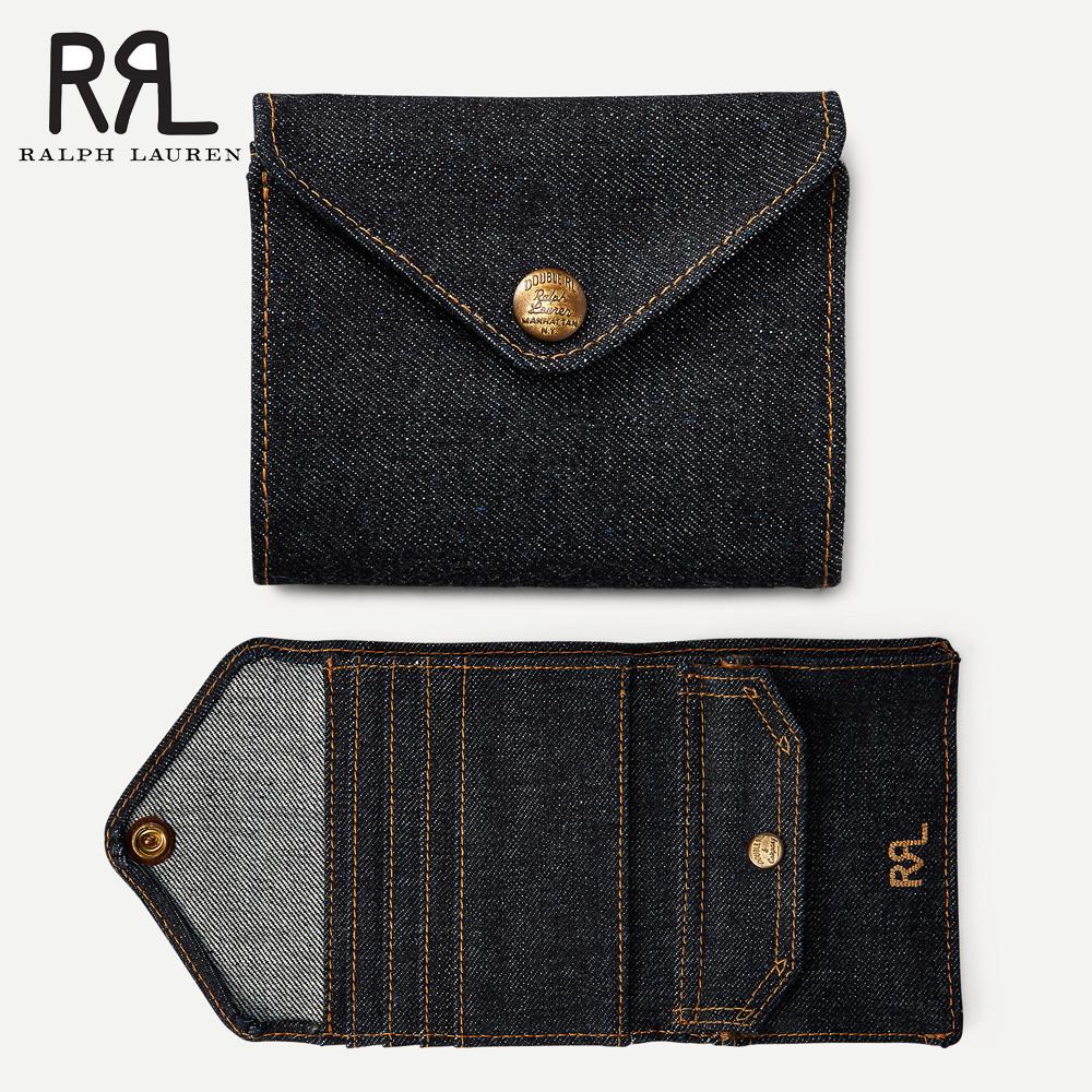 폴로 더블알엘 RRL 인디고 데님 빌폴드 지갑