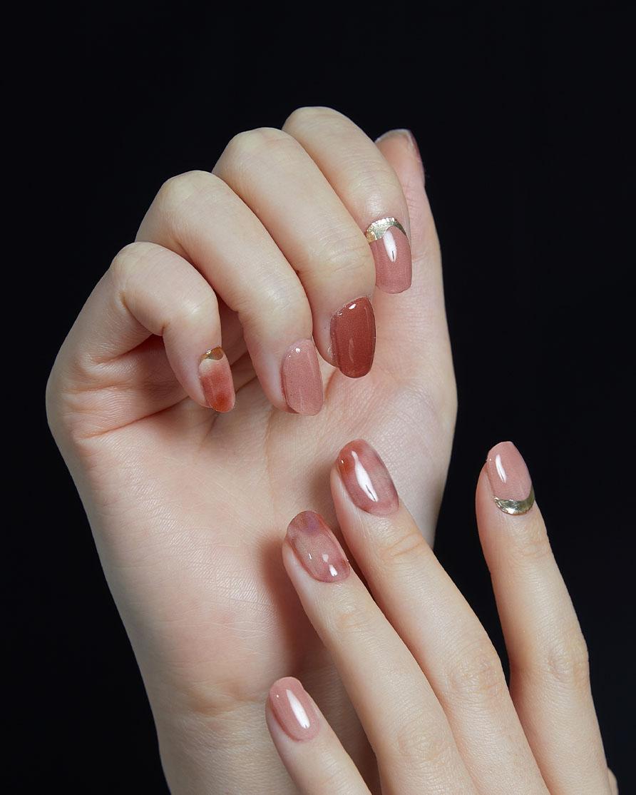 [젤네일] 스머지 크림 핑크