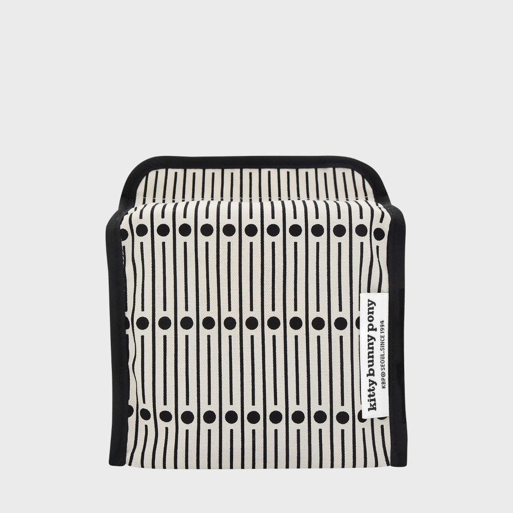 Miller Black Half Tissuebox Cover