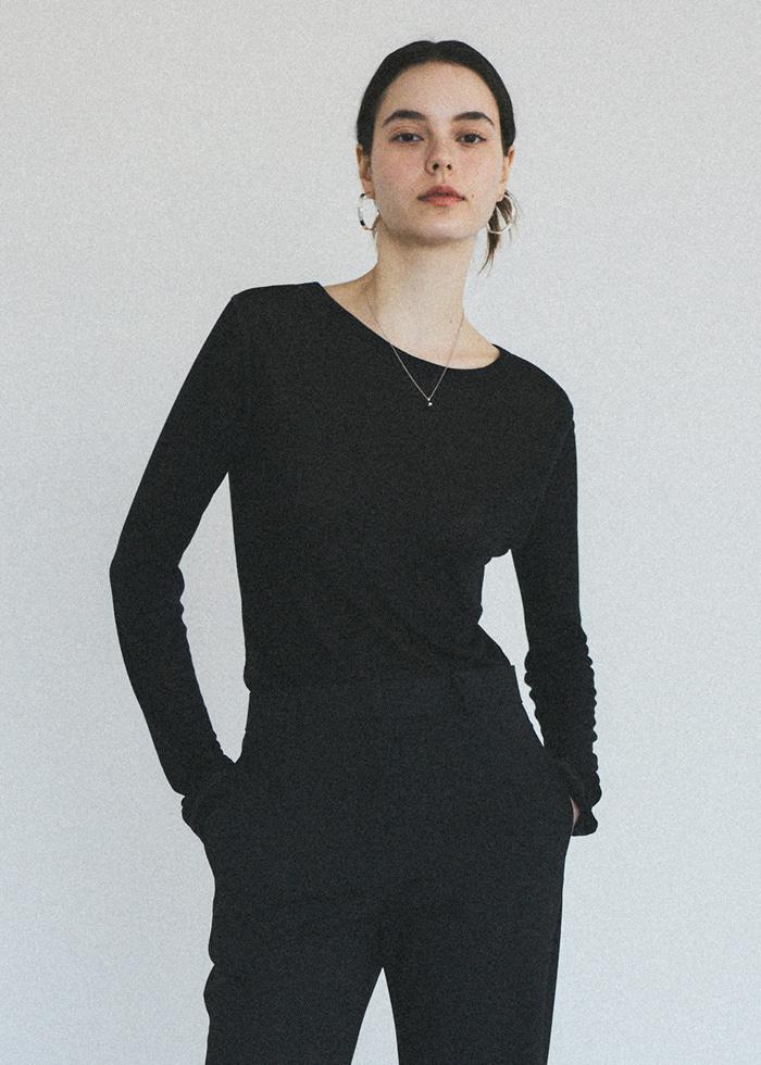 SS Contrast Stitch T-shirt_CTT315(Black)