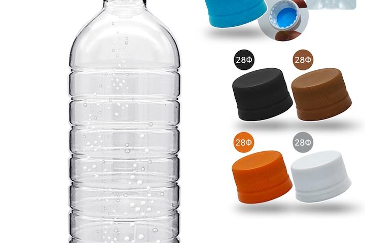 내압캡 생수 공병 원형 900ml (2개) 탄산 효소 페트병