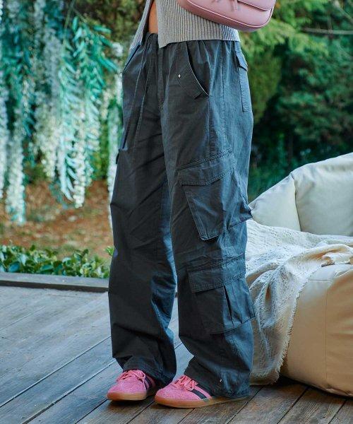 몰리 카고 팬츠-차콜