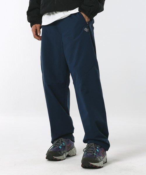 하이커 퀼티드 팬츠 블루 섀도우