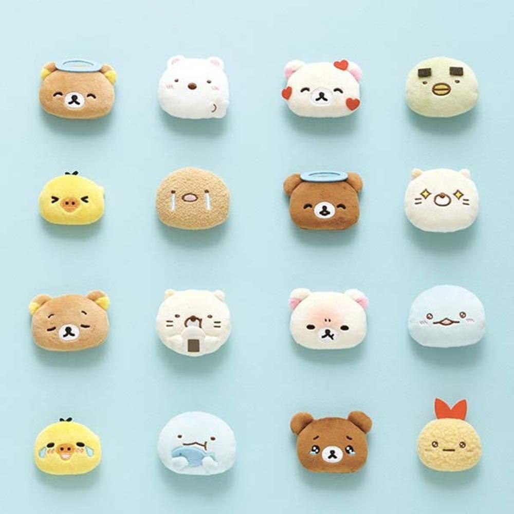 리락쿠마 유니크한 표정이 귀여운 에머즈 인형 캐릭터 표정 뱃지 리락쿠마