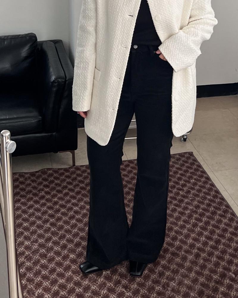 세미 부츠컷 코듀로이 팬츠 ( 브라운 블랙 ) S M L XL 2XL 3XL