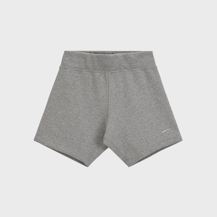24/7 SWEAT BIKER SHORTS-MELANGE GRAY
