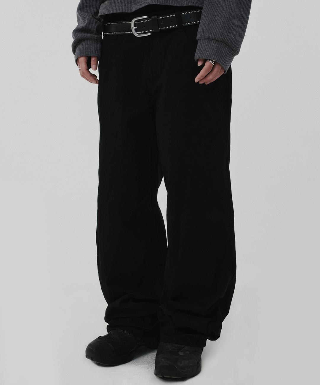 SEMI WIDE PANTS [BLACK]