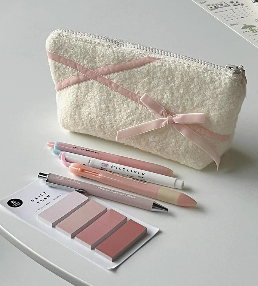 뽀글이 필통 대용량 펜케이스 귀여운