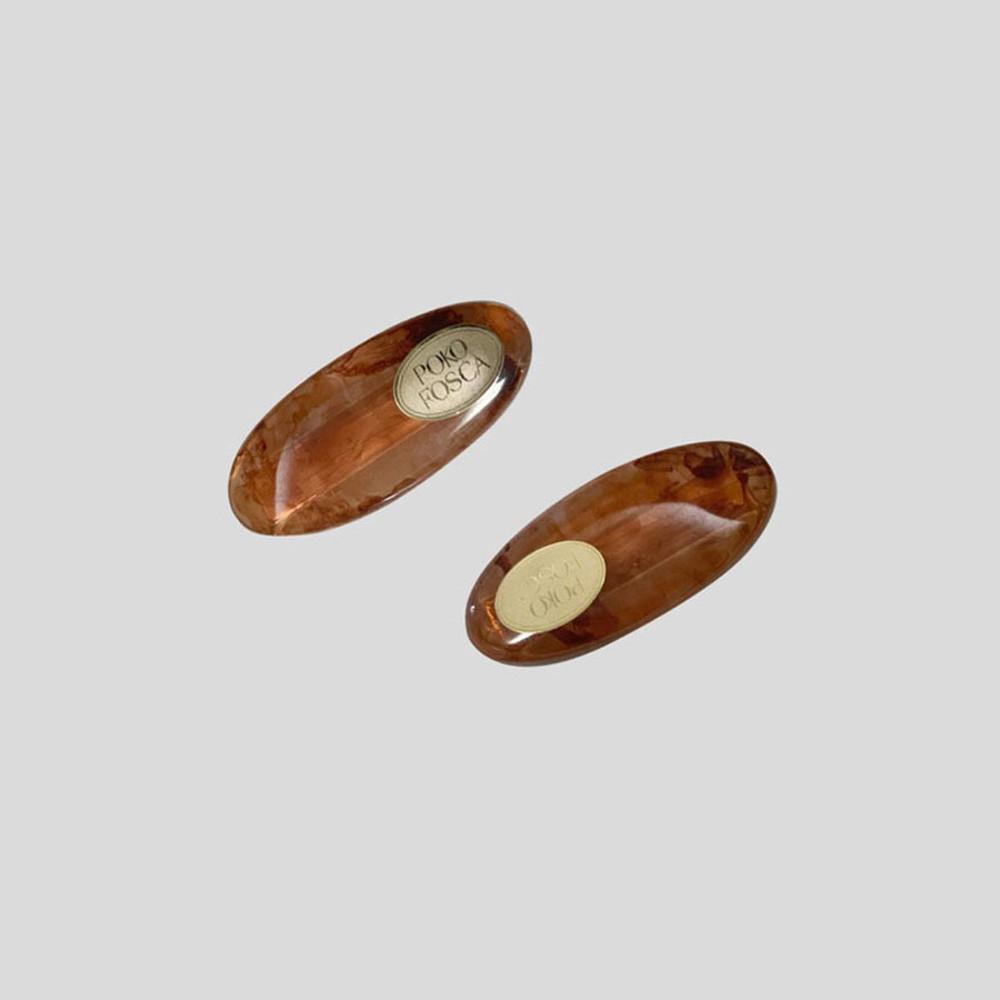 [포코포스카] POKO FOSCA MINI HAIR PIN (BROWN)