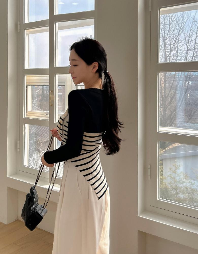 소매가디건 슬림핏 볼레로 크롭가디건