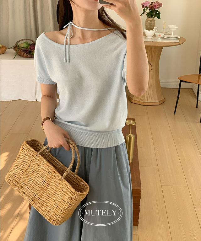 프린 리본 니트 (6color)