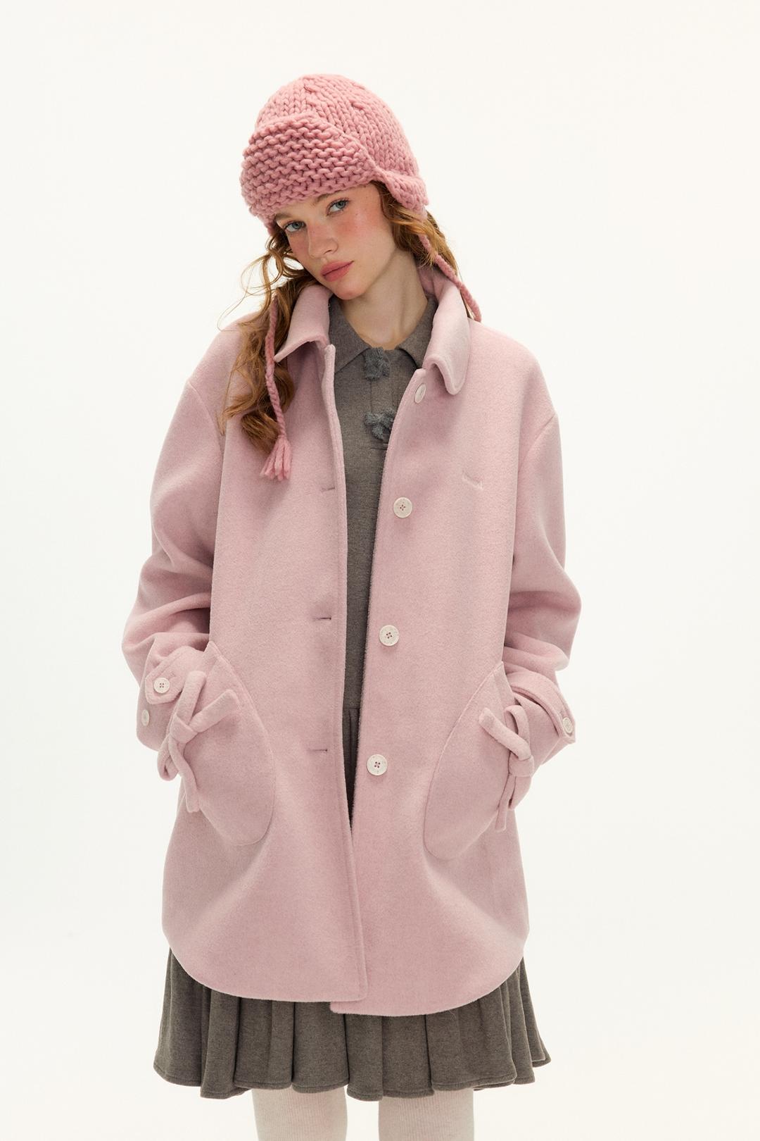 AMWEIRD Sunset Ribbon Half Coat (2color)