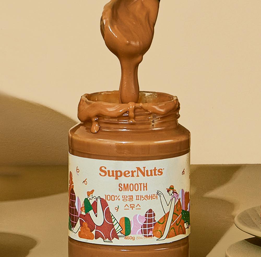 슈퍼너츠100%땅콩 피넛버터 스무스 460g [원산지:아르헨티나]